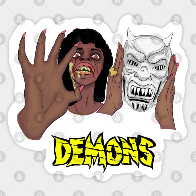 Demons Sticker by attackofthegiantants